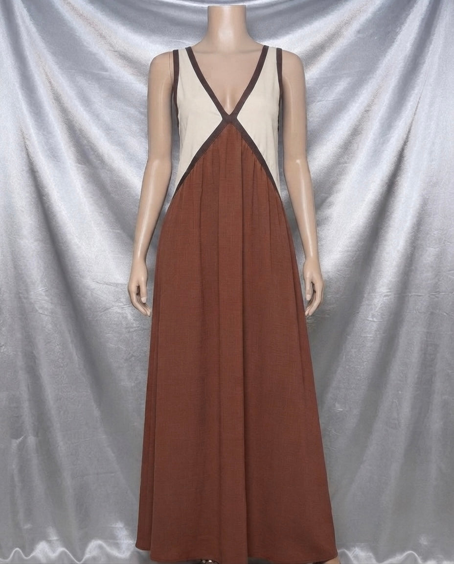 V-Neck Maxi Dress