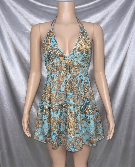Paisley Halter Dress