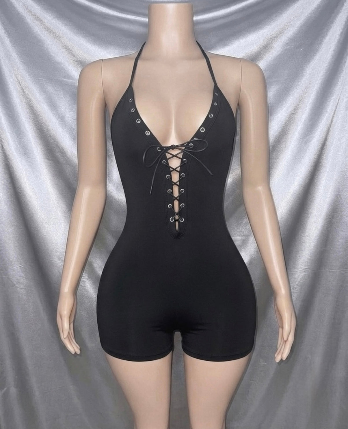 Lace-Up Siren Romper