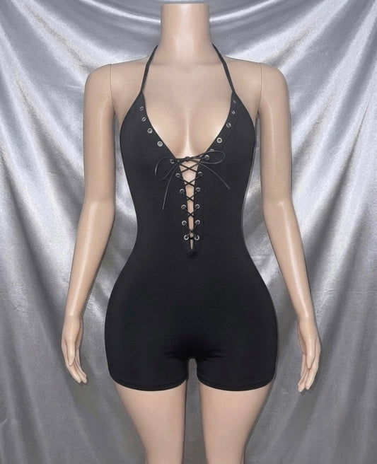 Lace-Up Siren Romper