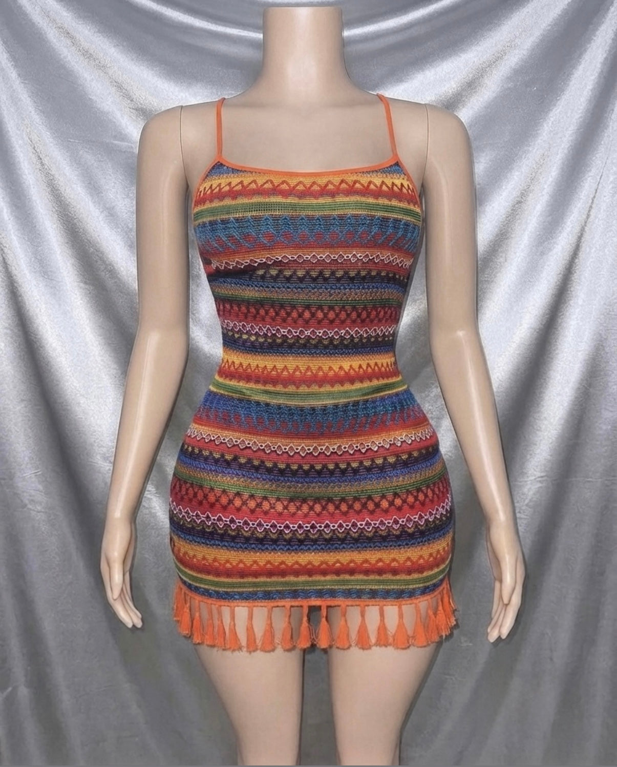 Sunset Fringe Dress